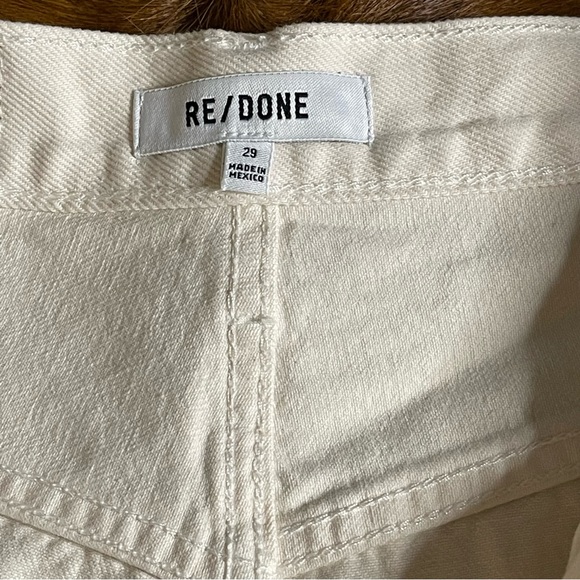 Redone Originals 90s Low Slung Short in Vintage White - Picture 6 of 11